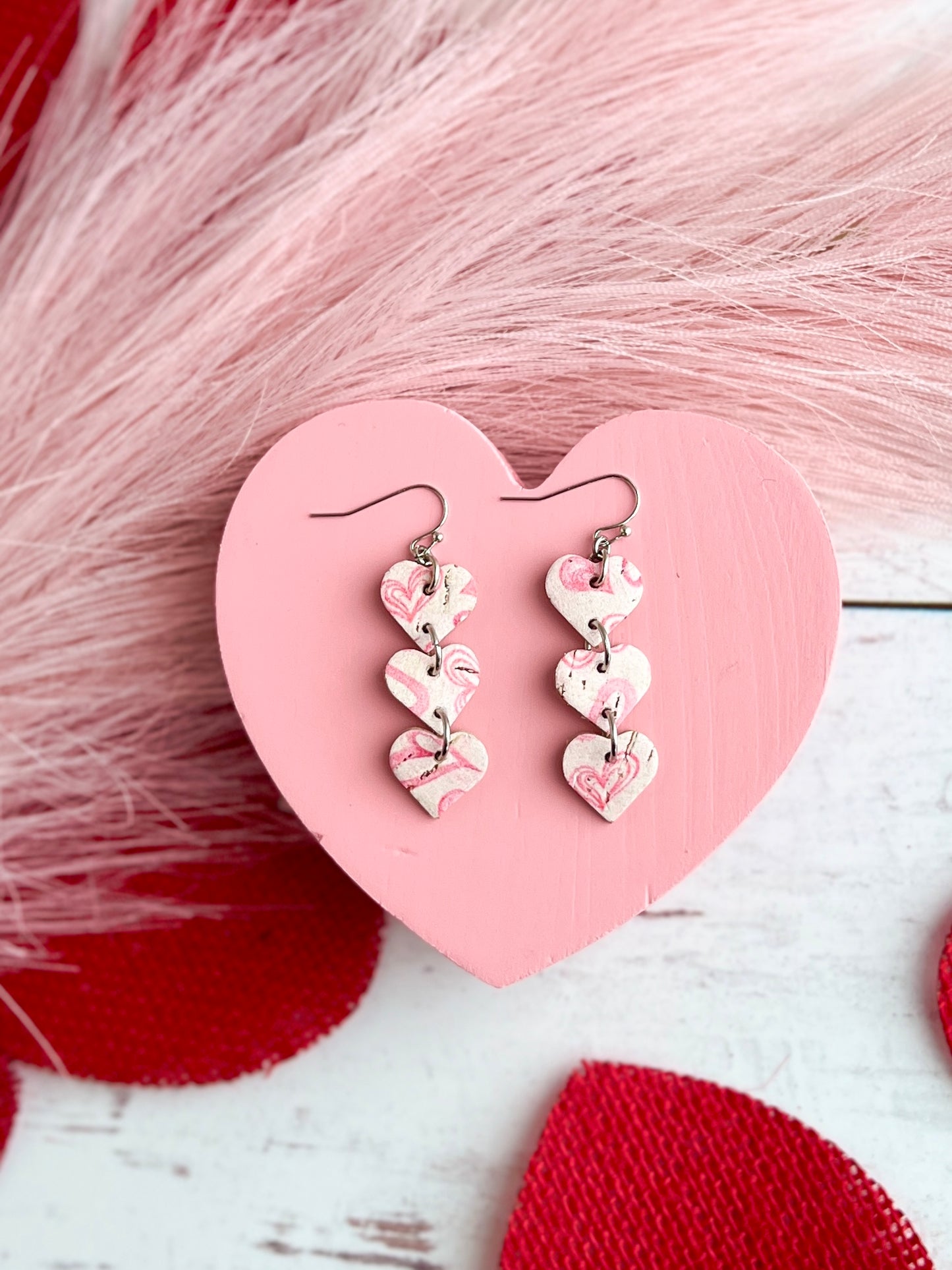 Pink Stacked Mini Hearts