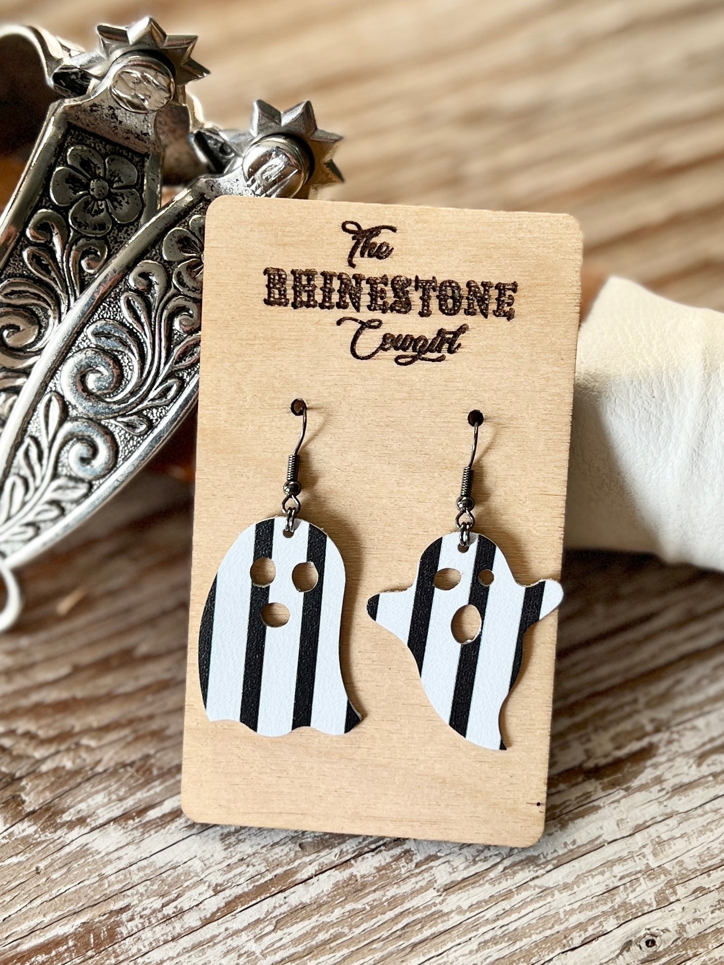 Black and White Striped Ghosts