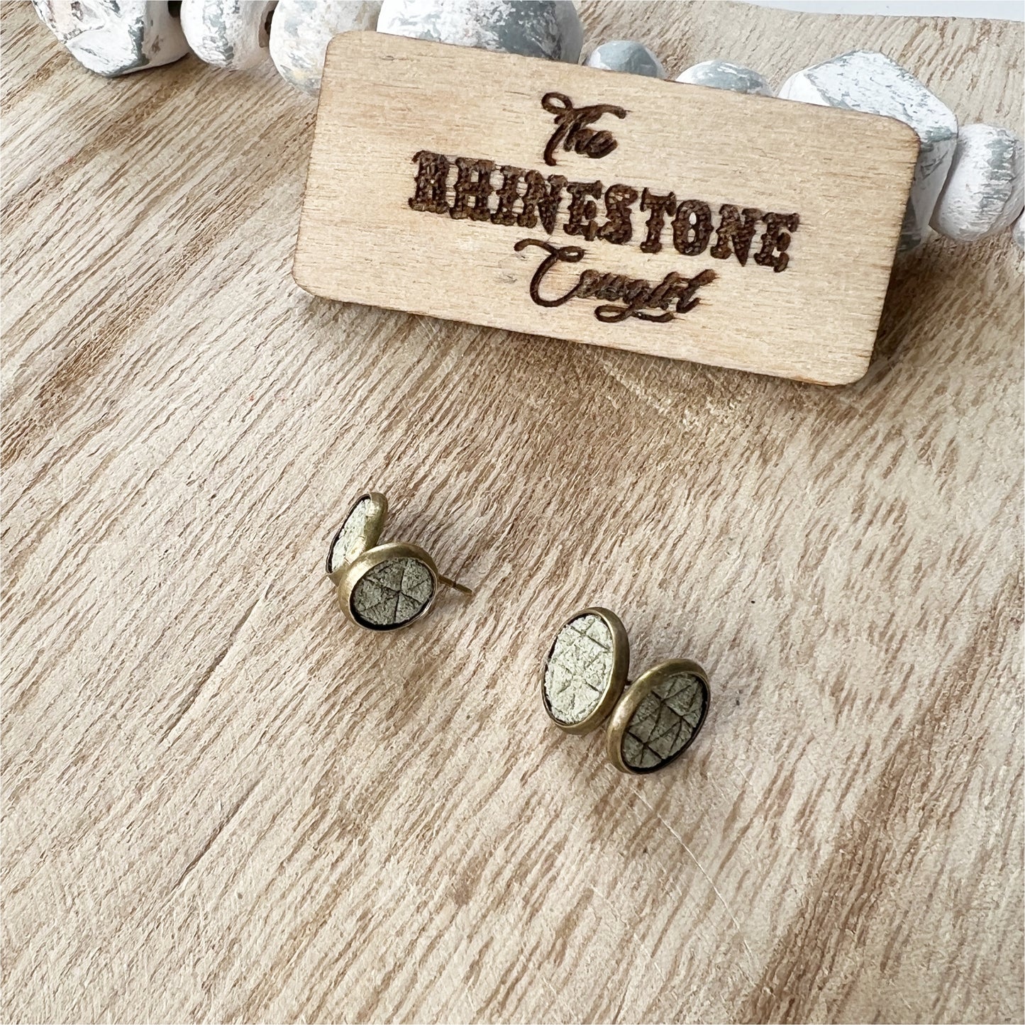 Olive Green Studs