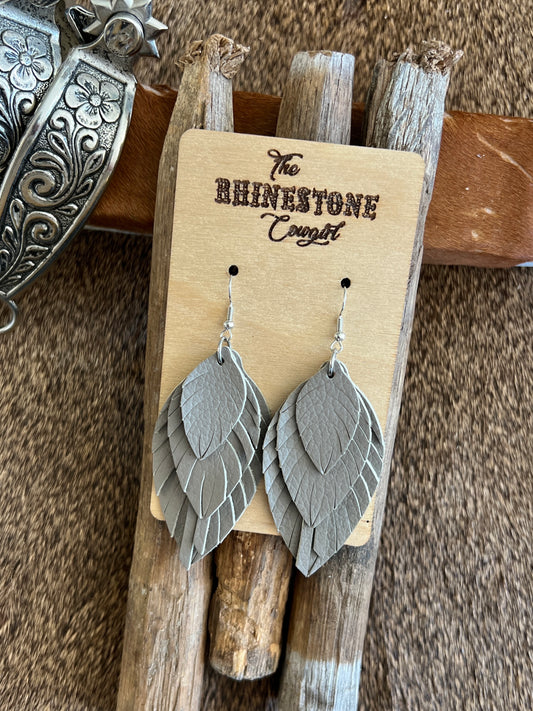 Taupe Small Shyanne Feathers