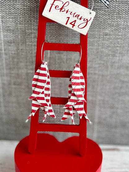 Red Stripe Mini Calamity Jane Feathers