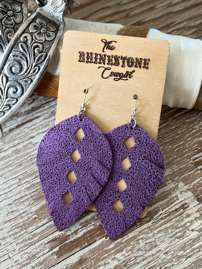 Purple Sparkle Cattle Kate Feathers