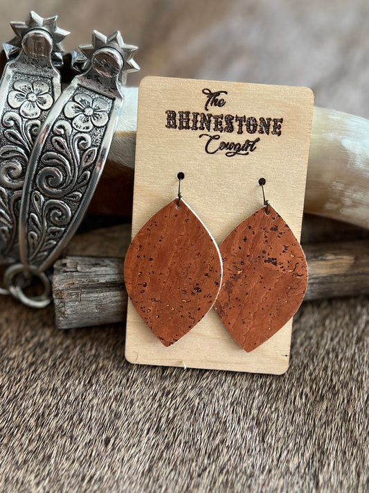 Reversible Whiskey & Bourbon Brown Cork Leaves
