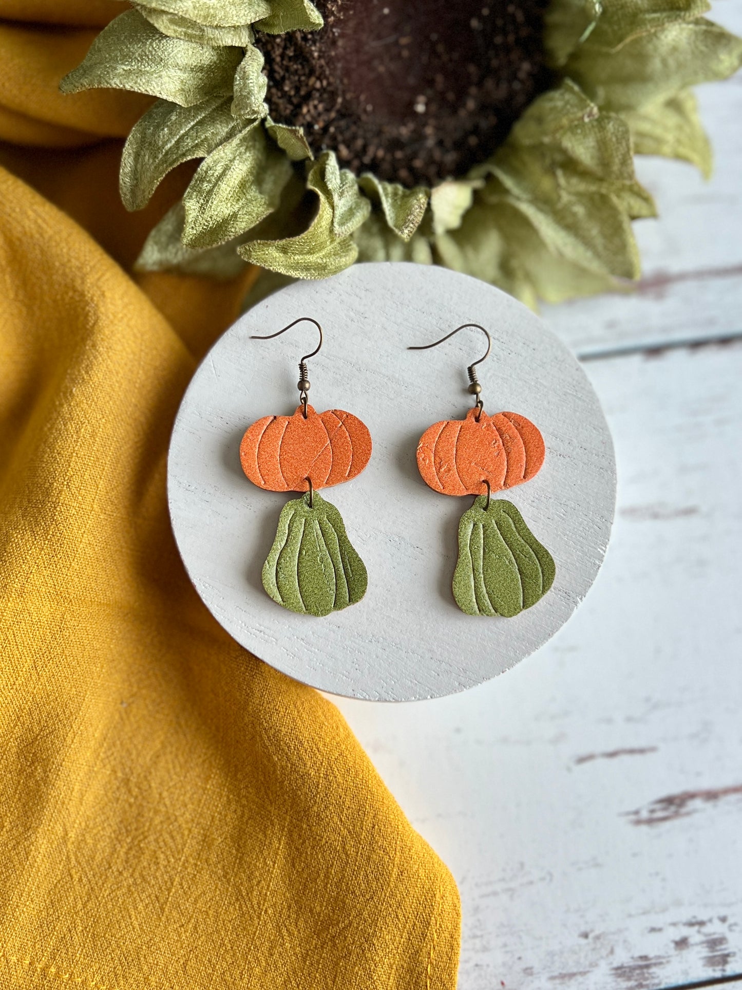Embossed Pumpkin Squash Stackers