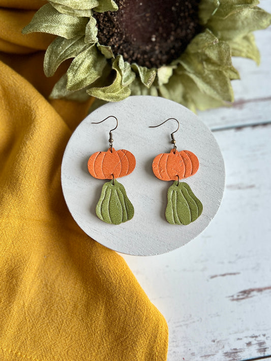Embossed Pumpkin Squash Stackers
