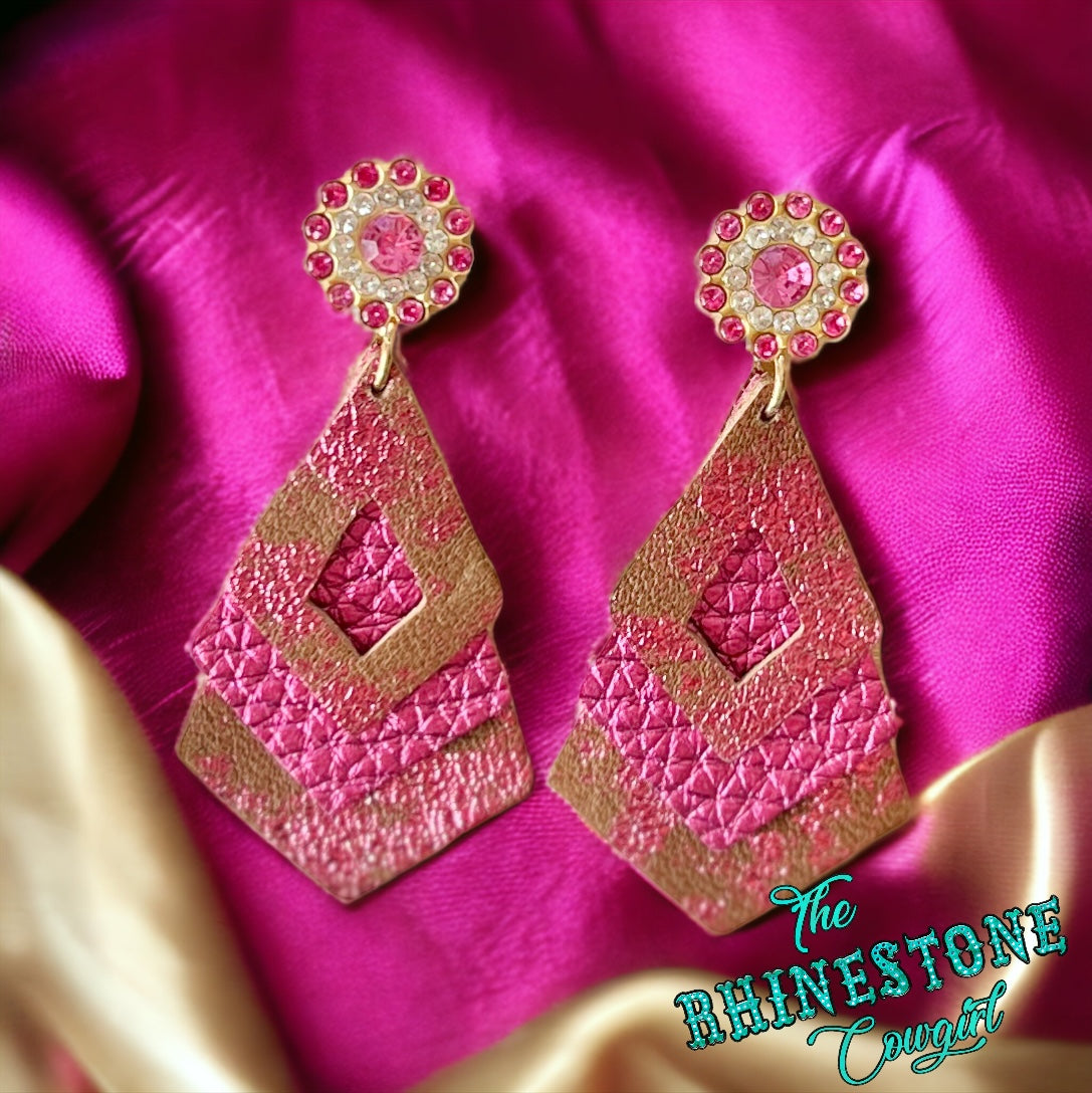 Hot pink Metallic Diamond Lil