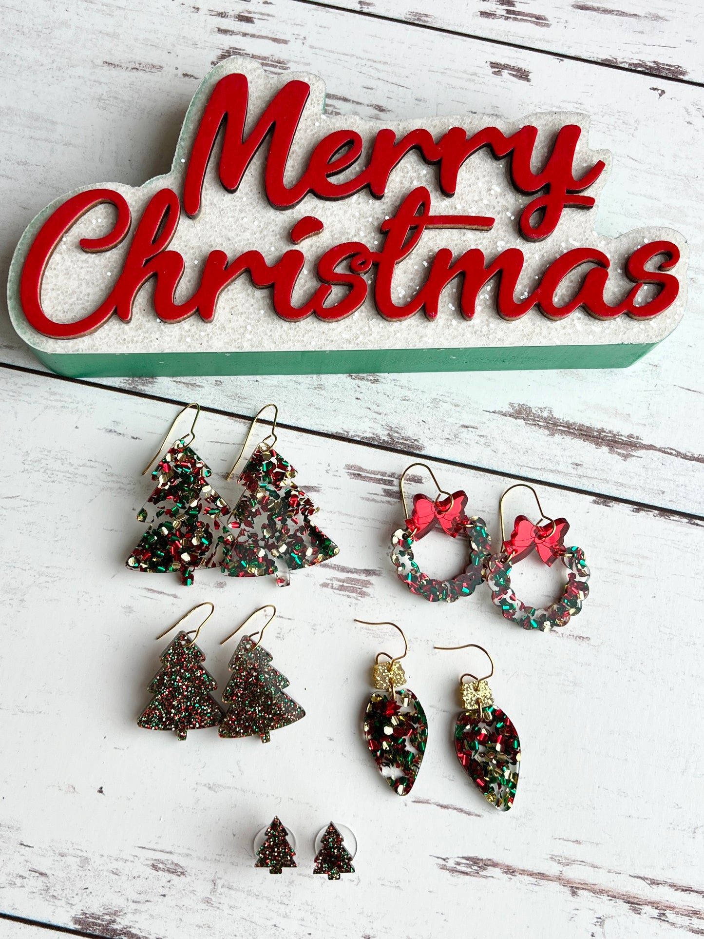 Festive Acrylic Glitter Collection