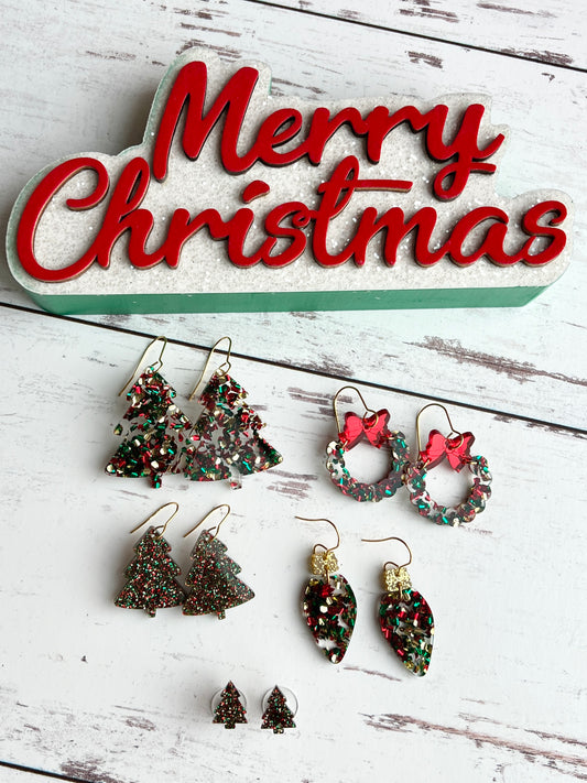 Festive Acrylic Glitter Collection