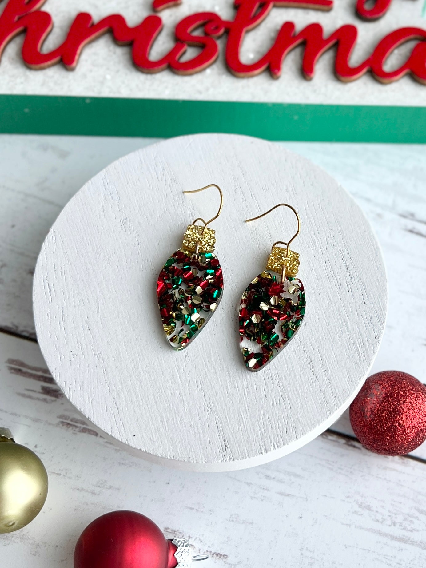 Festive Acrylic Glitter Collection