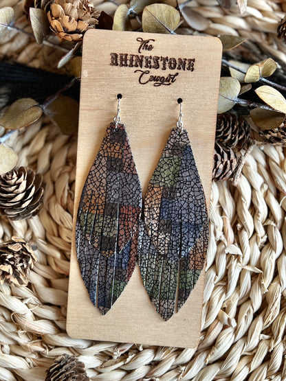 Plaid Fall Metallic Pheobe Fringe