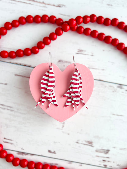 Red Stripe Mini Calamity Jane Feathers