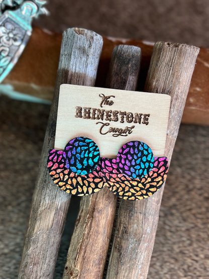 Santa Fe Rainbow Metallic Studs