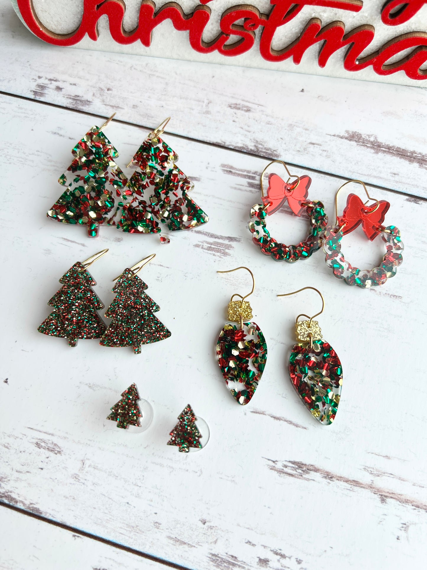 Festive Acrylic Glitter Collection