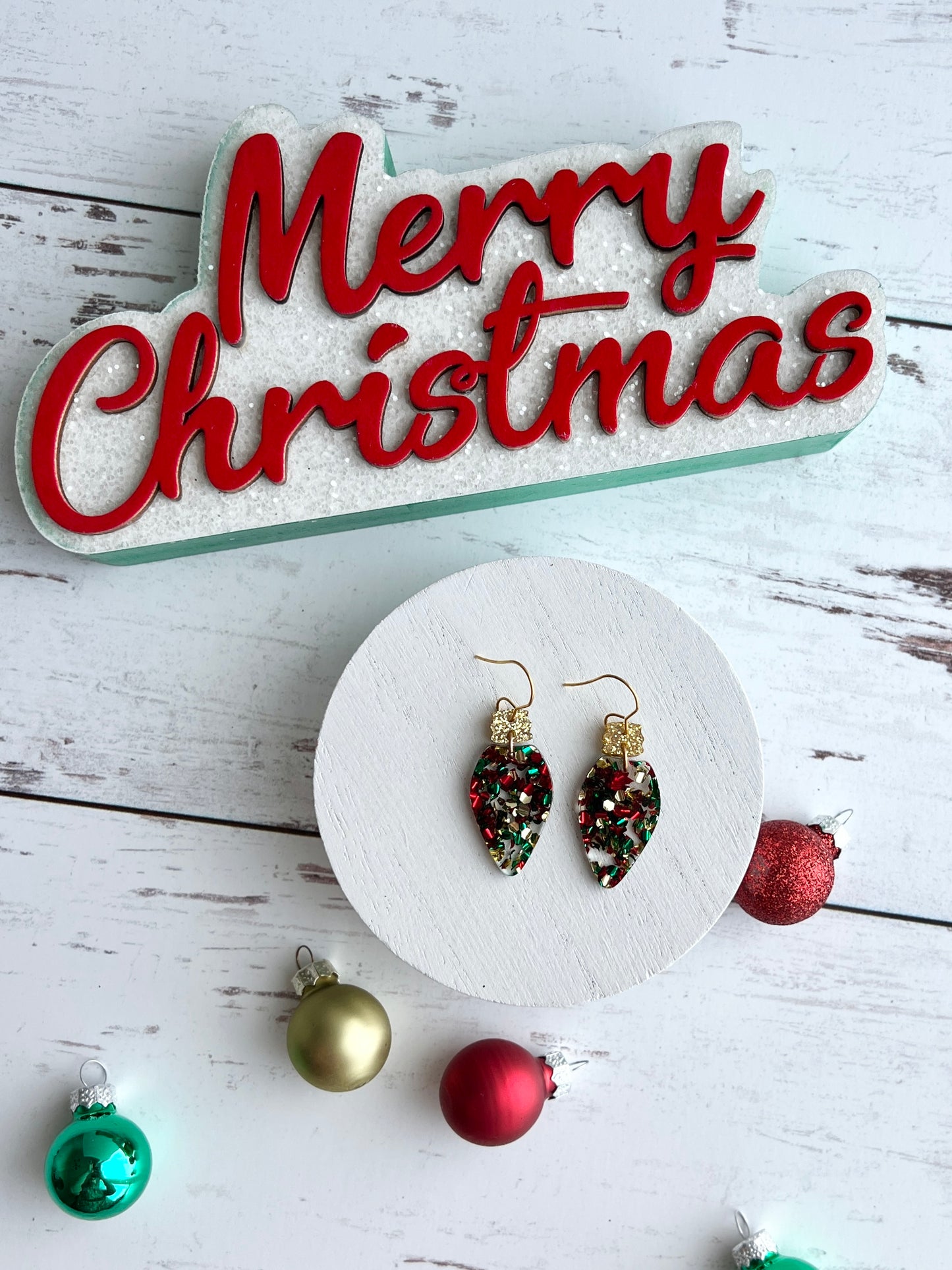 Festive Acrylic Glitter Collection