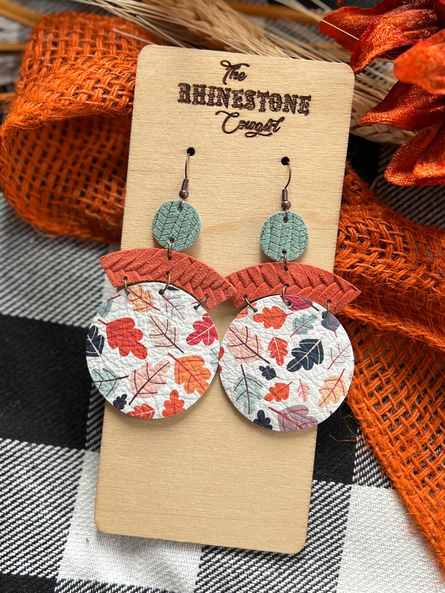 Falling Leaves Geometric Dangle