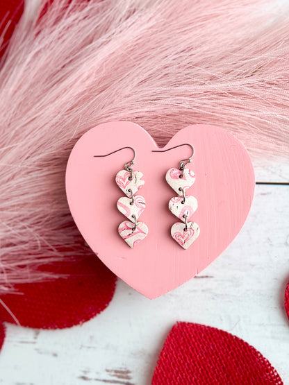 Pink Stacked Mini Hearts