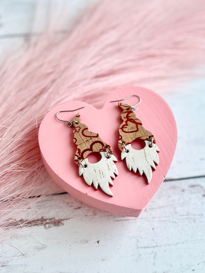 Natural Gnomes with Red Metallic Hearts