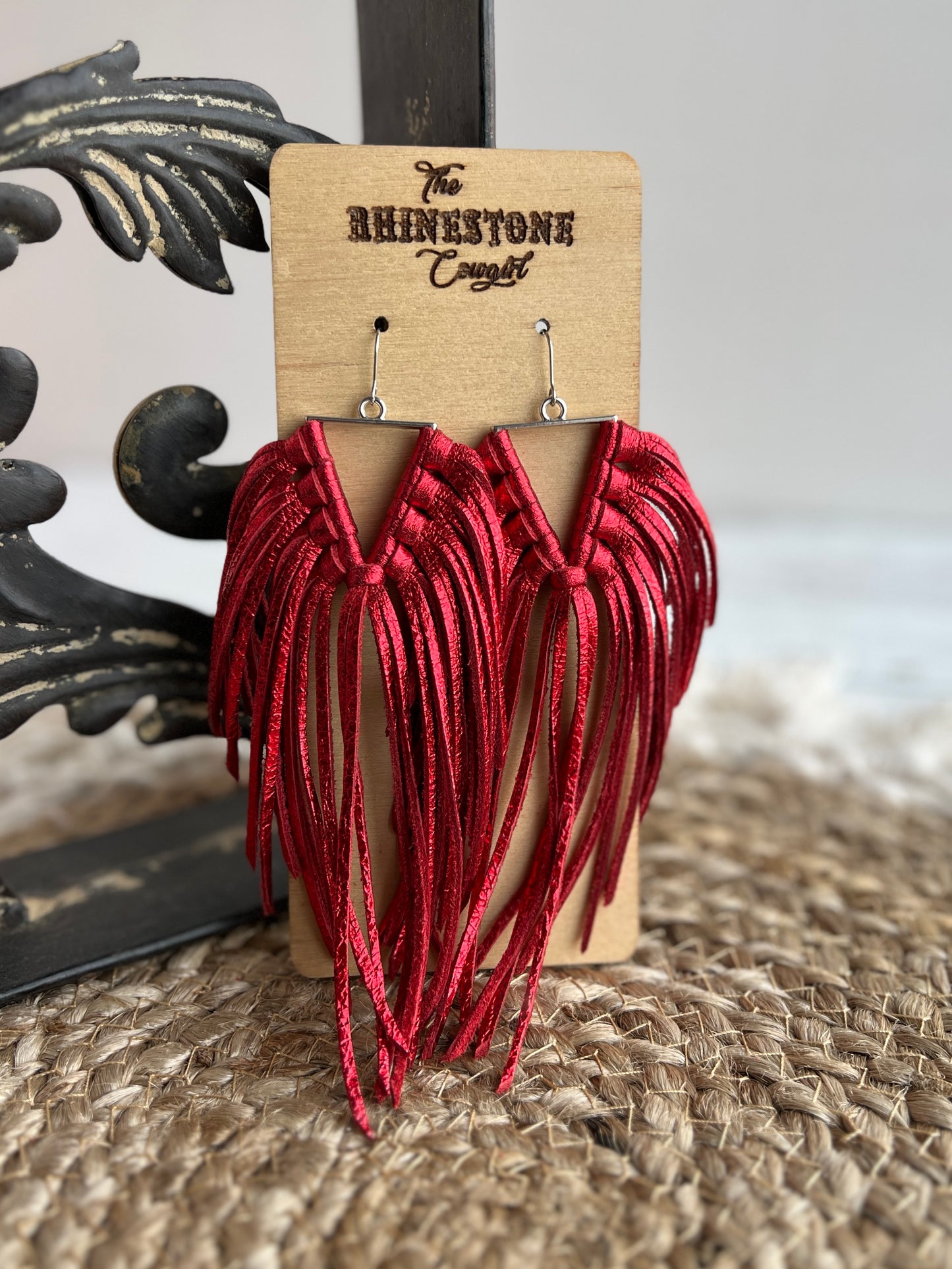 Metallic Red Cowboy Killer Fringe