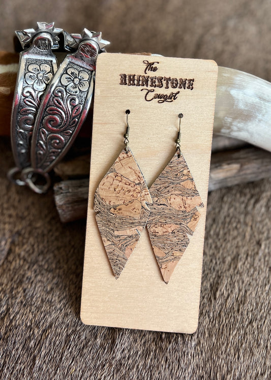 Natural Swirled Cork Leaves