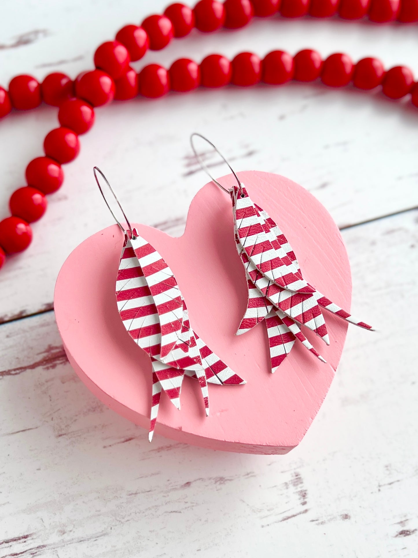 Red Stripe Mini Calamity Jane Feathers