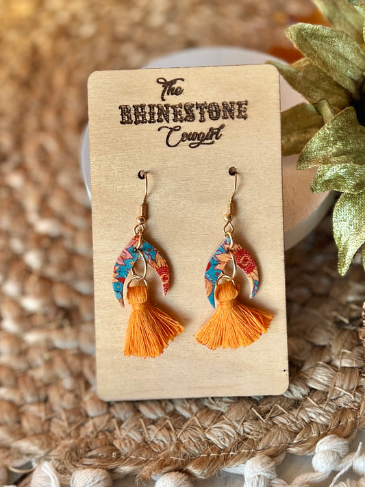 Boho Fall Sunflower Arrow Tassels
