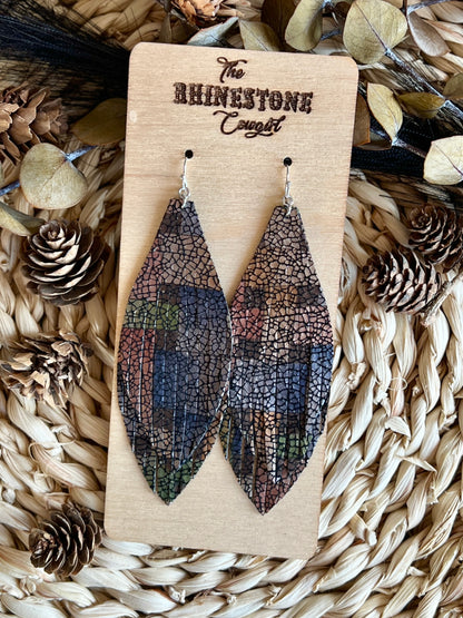 Plaid Fall Metallic Pheobe Fringe