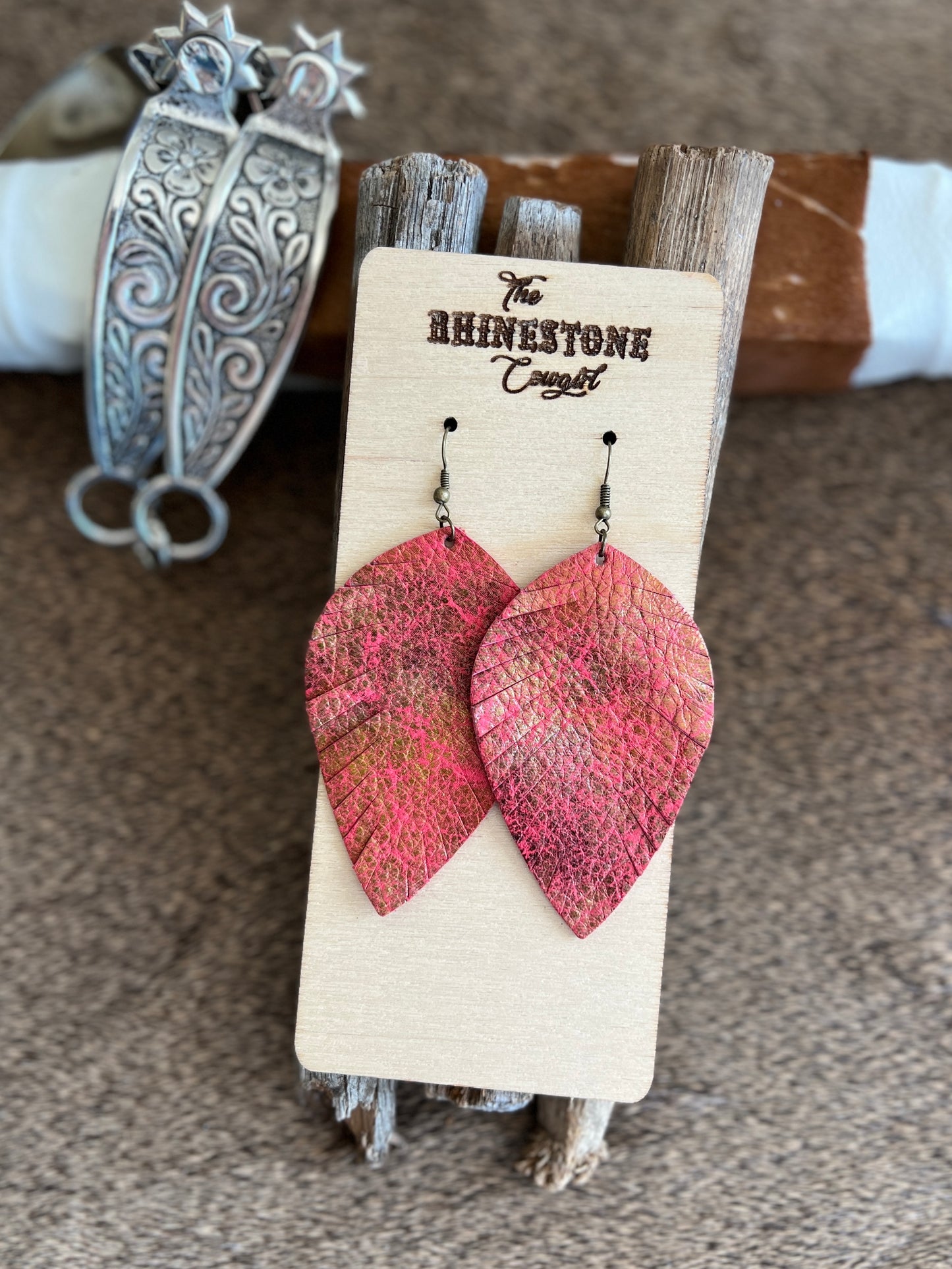 Red Metallic Cimarron feathers