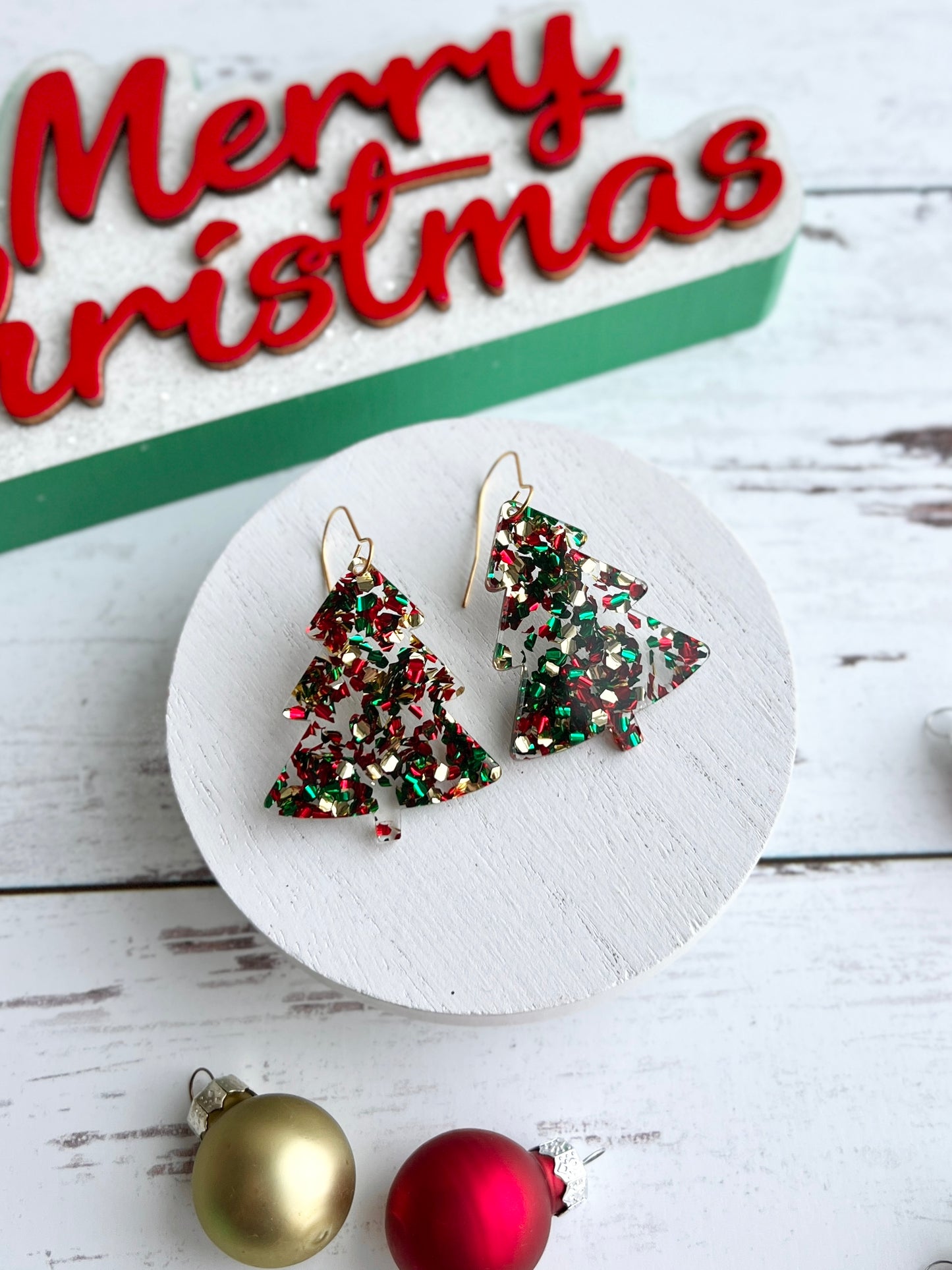Festive Acrylic Glitter Collection