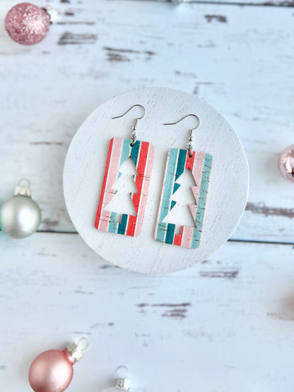 CandyCore Boho Christmas Stripe Earrings