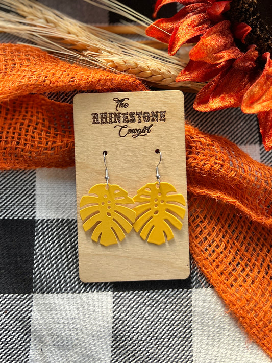 Yellow Monstera Leaves