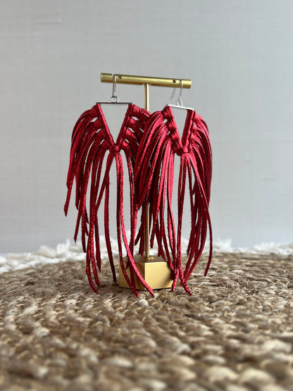Metallic Red Cowboy Killer Fringe