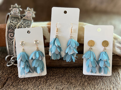 Shades of Blue Tiered Flowers