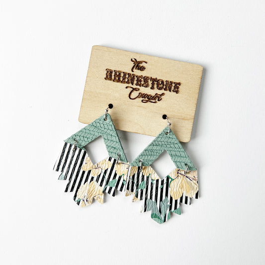 Yellow Floral/Seafoam Vaquera Southwest Aztec