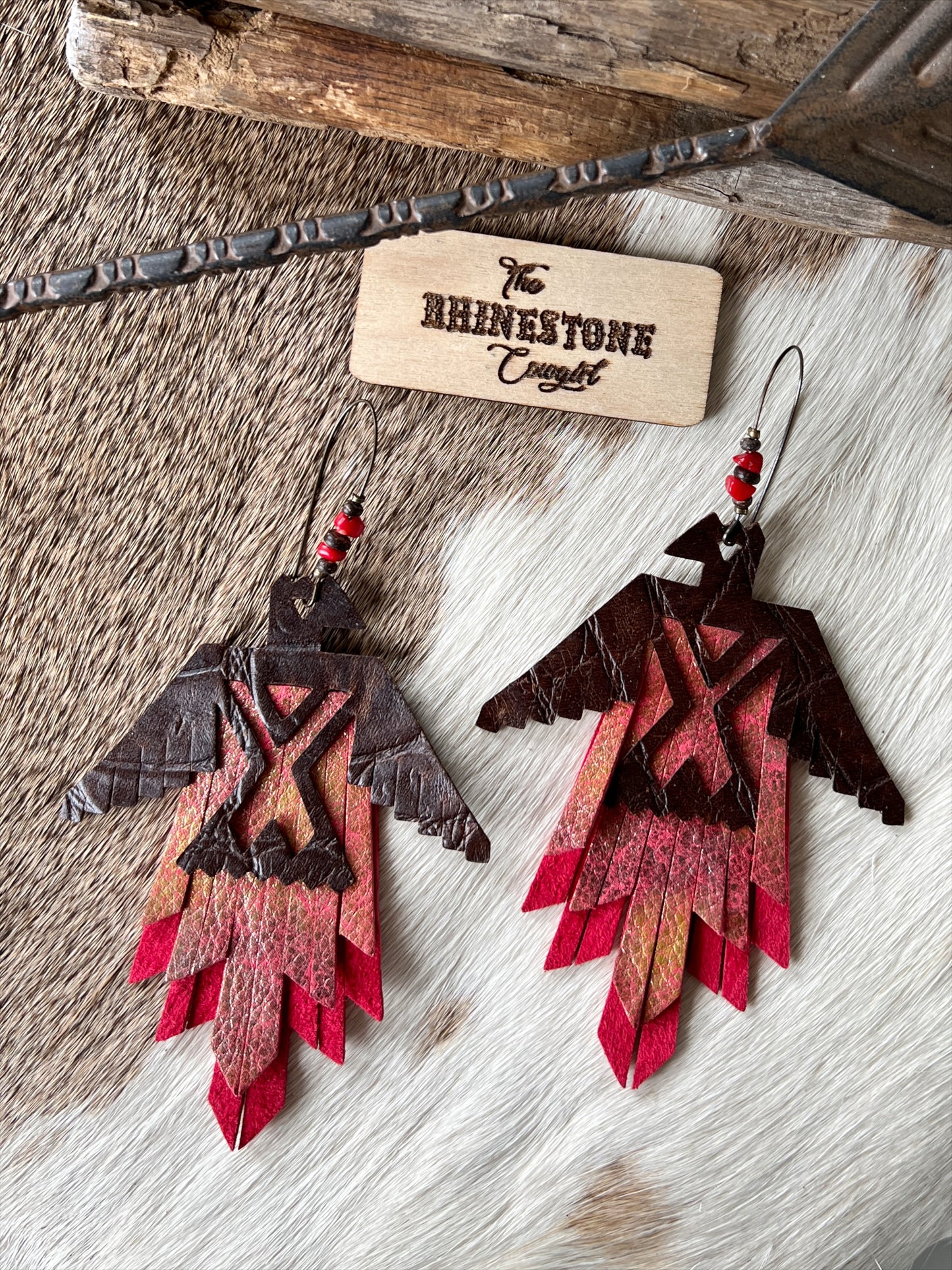 Red Metallic Wakiya Thunderbird Fringe