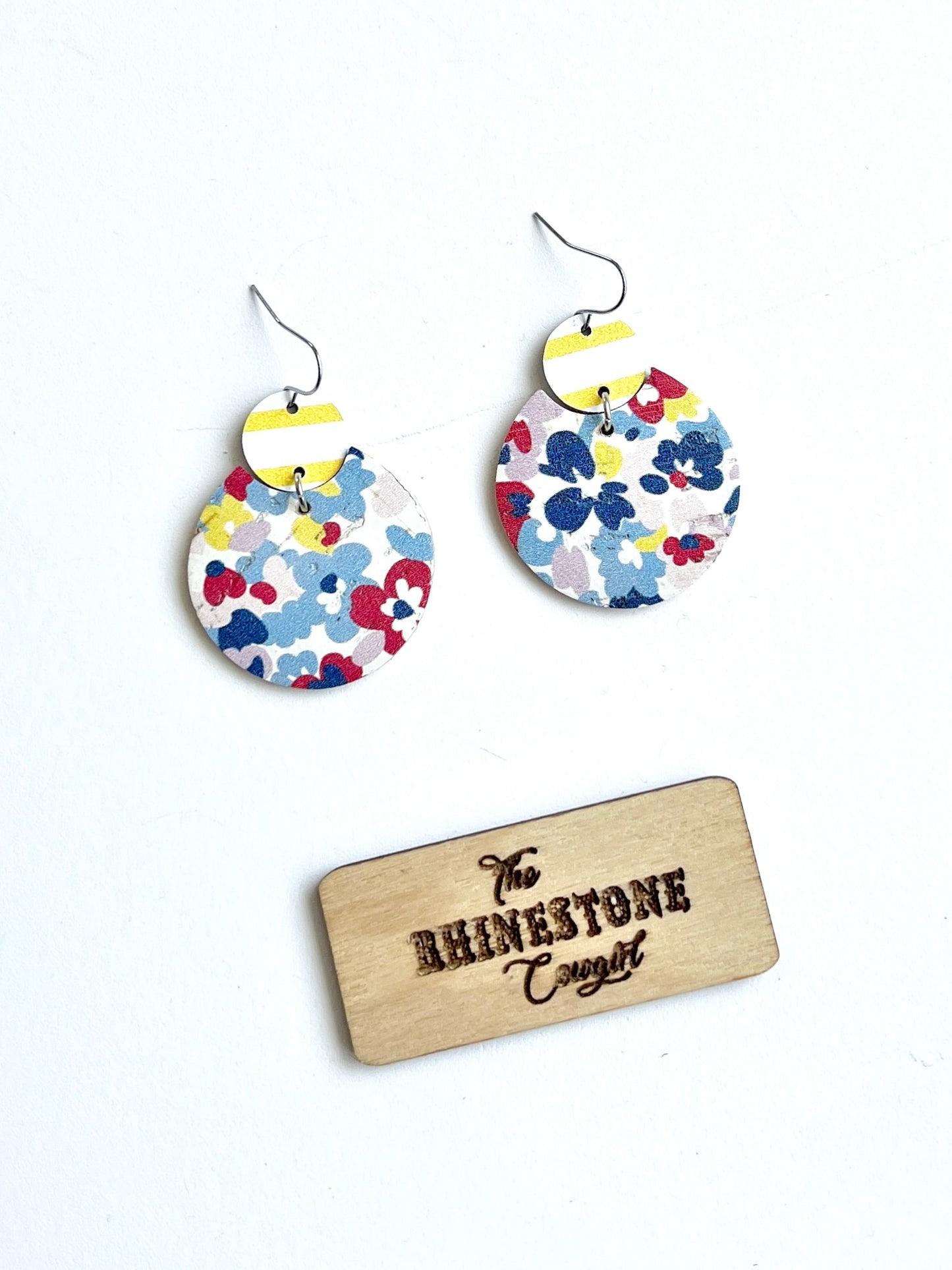 Bold Floral Boho Eleanore Dangles