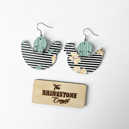 Yellow Floral Stripe/Seafoam Mother Clucker