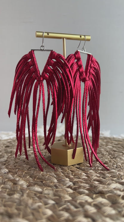 Metallic Red Cowboy Killer Fringe