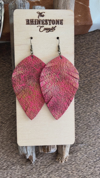 Red Metallic Cimarron feathers