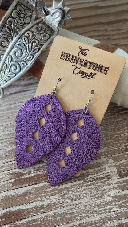 Purple Sparkle Cattle Kate Feathers