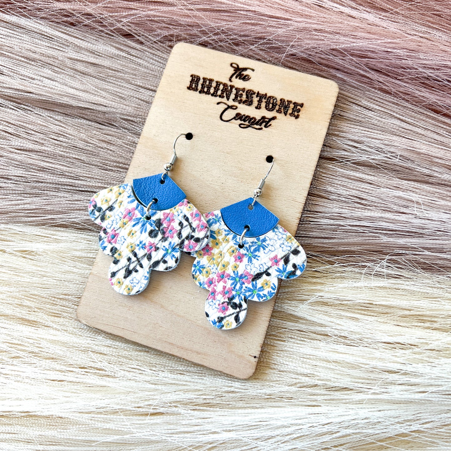 Cornflower Blue Floral Petticoat Ruffles